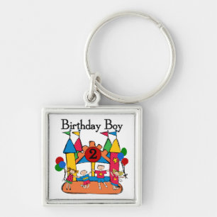 Big Bounce Boy 2nd Birthday Tshirts and Gifts Key Ring