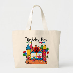 Big Bounce Boy 2nd Birthday Tshirts and Gifts Large Tote Bag