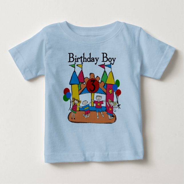 Big Bounce Boy 3rd Birthday T shirts and Gifts (Front)