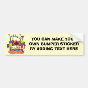 Big Bounce Boy 3rd Birthday T shirts and Gifts Bumper Sticker
