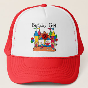 Big Bounce Girl 2nd Birthday Tshirts and Gifts Trucker Hat
