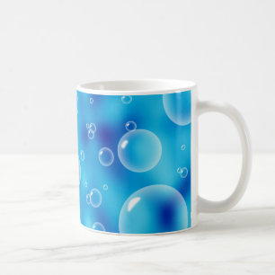 Big Bouncing Blue Bubbles Coffee Mug