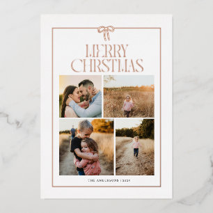 Big Bow Foil Holiday Card