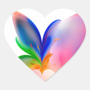 Big Bow Gift Box Heart Sticker