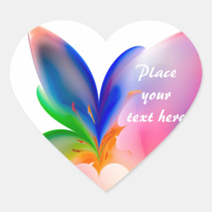 Big Bow Gift Box Heart Sticker