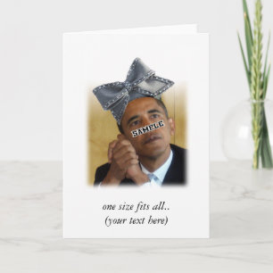 Big Bow Hat (Add Your Photo) Card