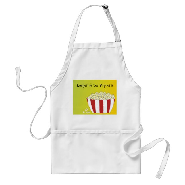 Big Bowl of  Popcorn Standard Apron (Front)
