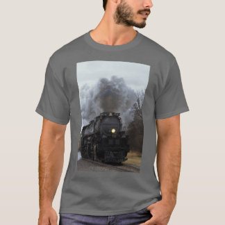 Big Boy 4014 smoke and steam in Black Wolf Kansas T-Shirt