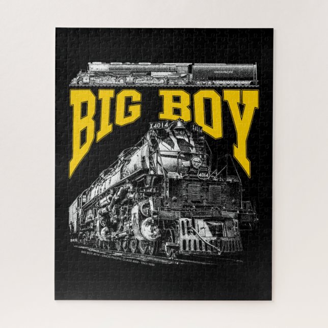 Big Boy 4014 Steam Loco. Union Pacific Class 4000 Jigsaw Puzzle (Vertical)