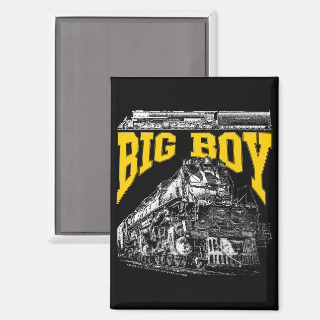 Big Boy 4014 Steam Loco. Union Pacific Class 4000 Magnet (Front/Back)