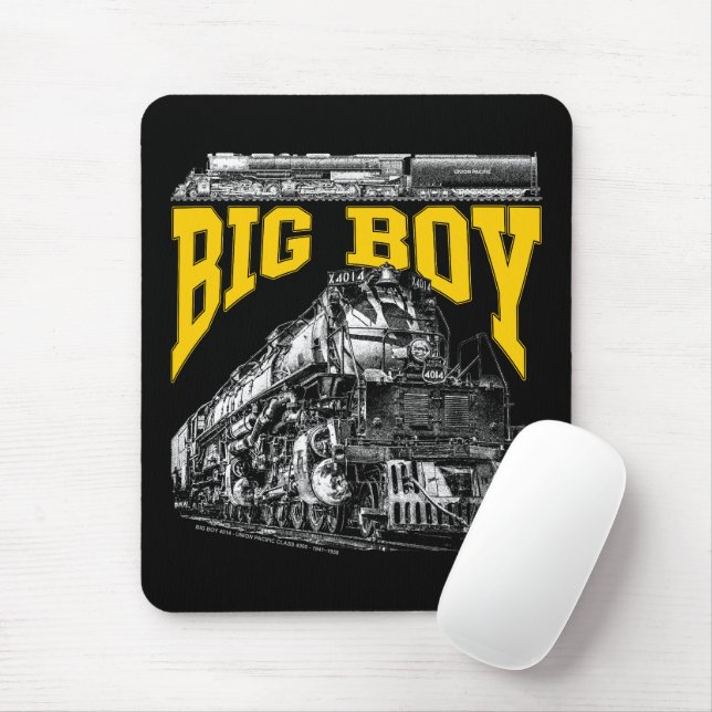 Big Boy 4014 Steam Loco. Union Pacific Class 4000 Mouse Pad (With Mouse)