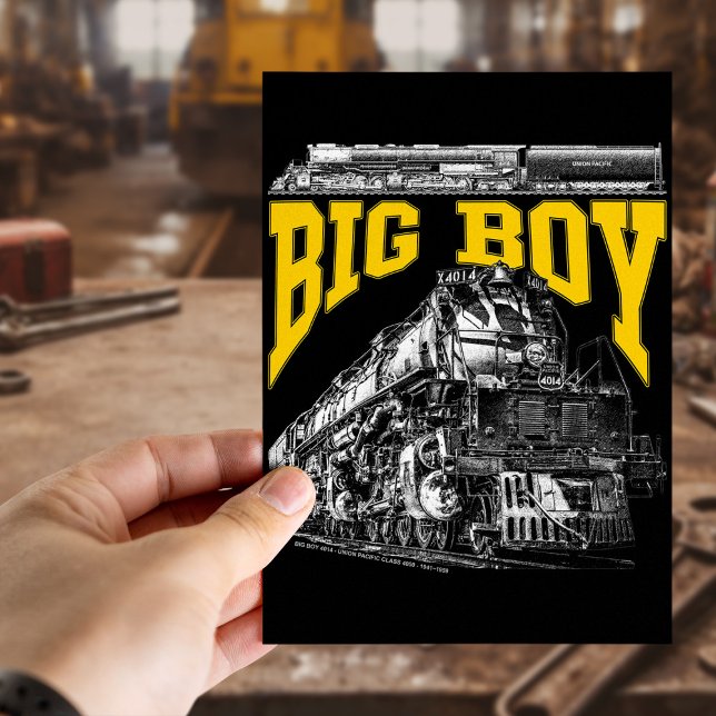 Big Boy 4014 Steam Loco. Union Pacific Class 4000 Postcard (Big Boy 4014 Steam Loco. Union Pacific Class 4000. Postcard)