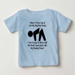 Big Boy Butt Crack Pants Toddler Tee