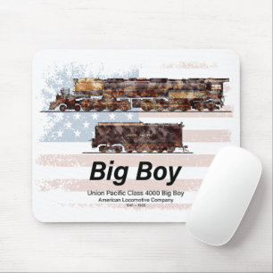 Big Boy Vintage Steam Train American Locomotive  Mouse Pad