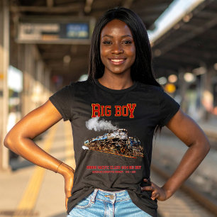Big Boy Vintage Steam Train American Locomotive T-Shirt
