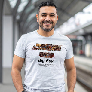 Big Boy Vintage Steam Train American Locomotive T-Shirt