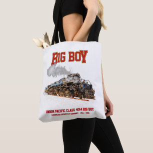 Big Boy Vintage Steam Train American Locomotive Tote Bag