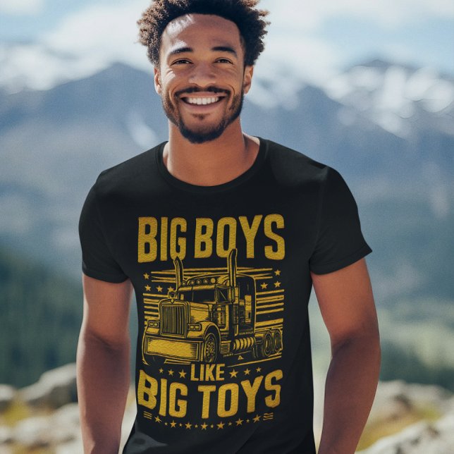 Big boys love their powerful trucks T-Shirt (Creator Uploaded)