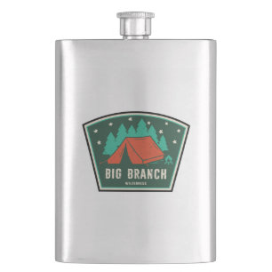 Big Branch Wilderness Vermont Camping Hip Flask