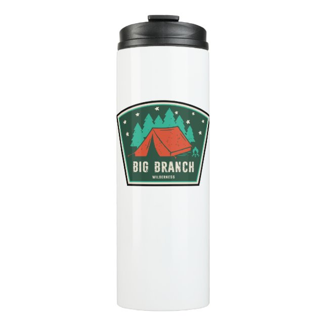 Big Branch Wilderness Vermont Camping Thermal Tumbler (Front)