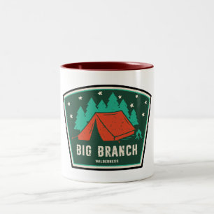 Big Branch Wilderness Vermont Camping Two-Tone Coffee Mug