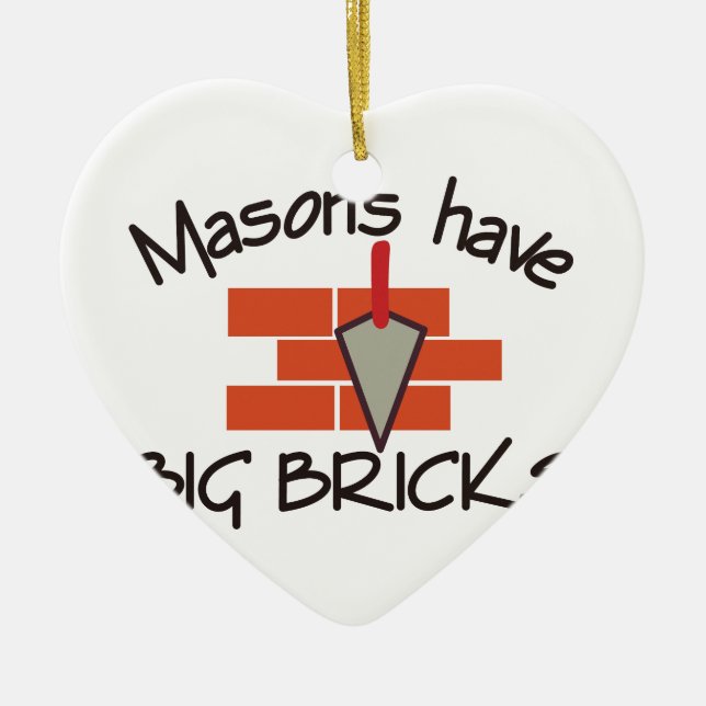 Big Bricks Ceramic Tree Decoration (Front)