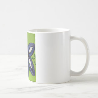 Big Bright Blue Flower Coffee Mug