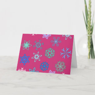 Big Bright Snowflakes Card