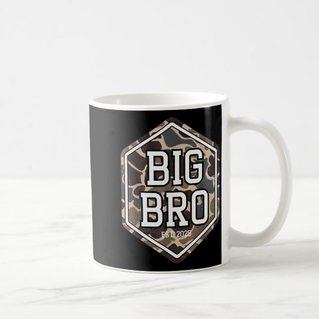 Big Bro 2025 Camo Hunting Camouflage Brother Annou Coffee Mug (Right)
