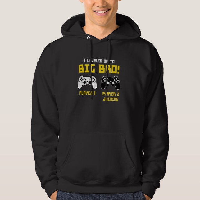 Big Bro Announcement Brother Gamer Controller Gami Hoodie (Front)