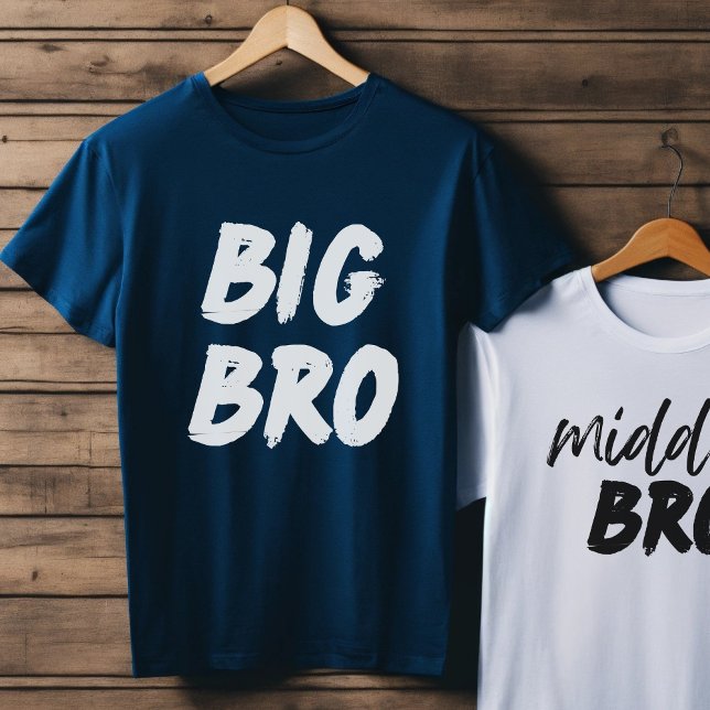 BIG BRO baby brother announcement, sibling gift T-Shirt (Creator Uploaded)