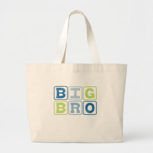 BIG BRO - Big Brother Block Lettering Large Tote Bag