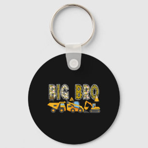 Big Bro Construction Excavator Kids Matching Key Ring