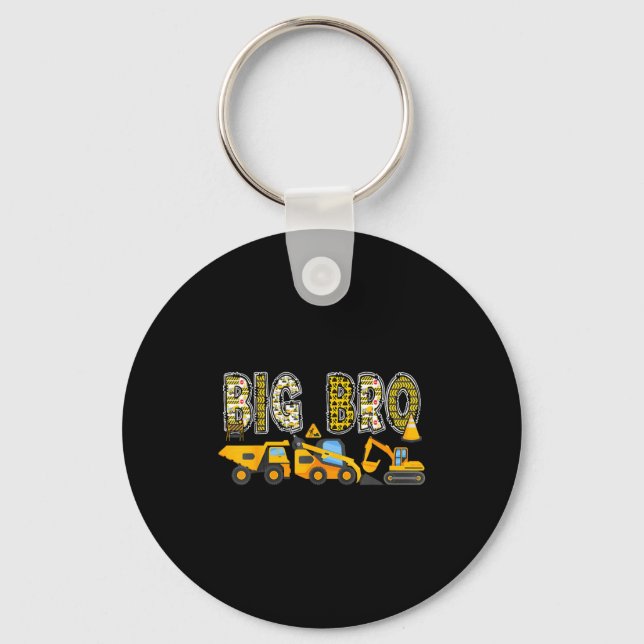Big bro construction excavator kids matching key ring (Front)