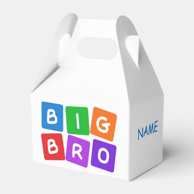 Big Bro custom favour boxes (Front Side)