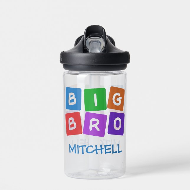 Big Bro custom name Water Bottle (Front)
