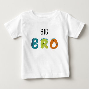 Big Bro Dino Alphabet Baby T-Shirt