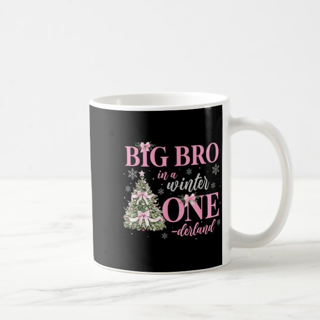 Big Bro In A Winter Onederland Birthday Girl Chris Coffee Mug (Right)