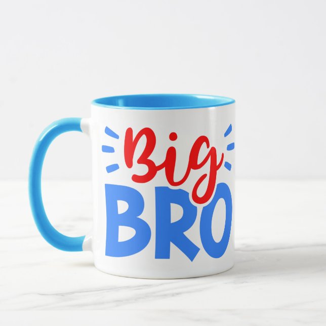 BIG BRO in Red and Blue Mug (Left)