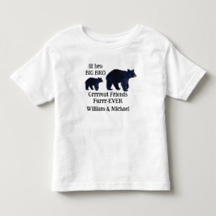Big Bro Lil bro bear Matching shirts T-Shirt