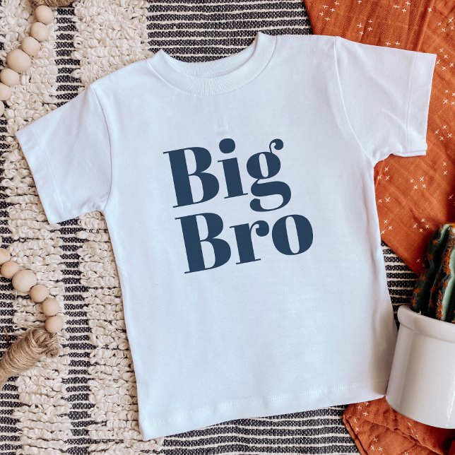Big Bro | Navy Matching Sibling Family Baby T-Shirt (Creator Uploaded)