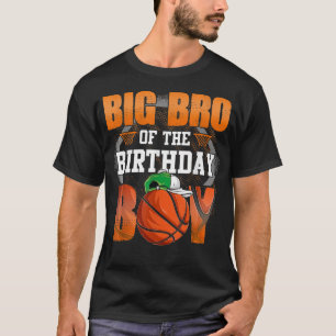 Big Bro Of The Birthday Basketball Player Family M T-Shirt