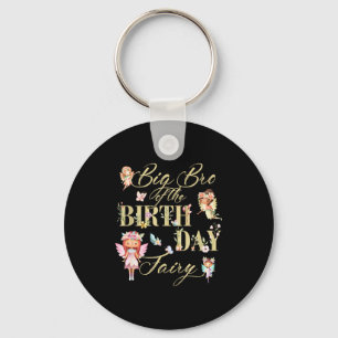 Big Bro Of The Birthday Fairy Little Girl Magical Key Ring