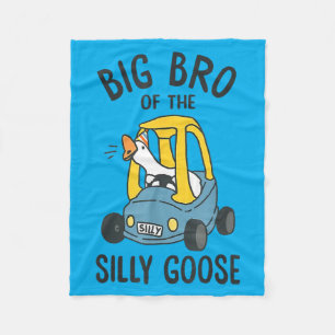 Big Bro Of The Silly Goose 1st Birthday Kids Fleece Blanket