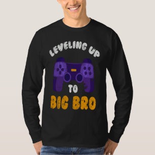 Big Bro Present Game Leveling future brother T-Shirt