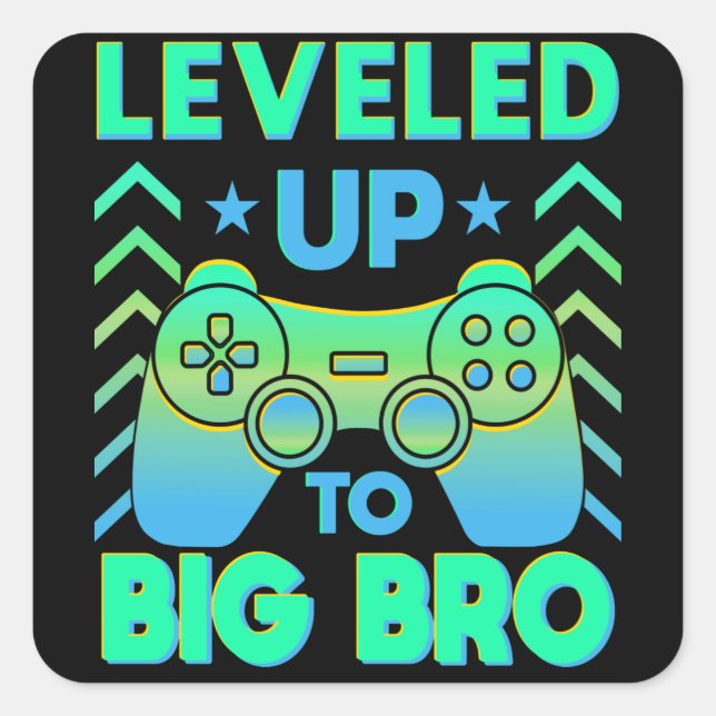 Big Bro to be Gift Square Sticker (Front)
