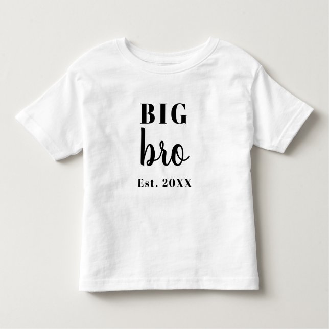 Big Bro Year Toddler T-Shirt (Front)
