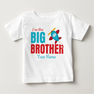 Big Brother Aeroplane Personalised Baby T-Shirt