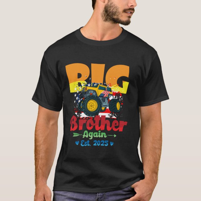 Big Brother Again 2025 Monster Truck Baby Announce T-Shirt (Front)