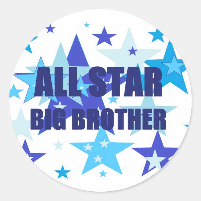 Big Brother All Star Classic Round Sticker (Front)